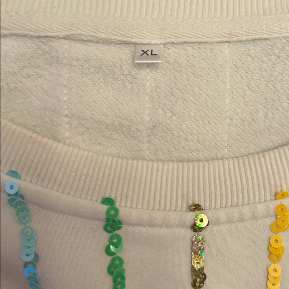 Queen of Sparkles SET XL Multi Sequin Sweatshirt and shorts set - Picture 10 of 16